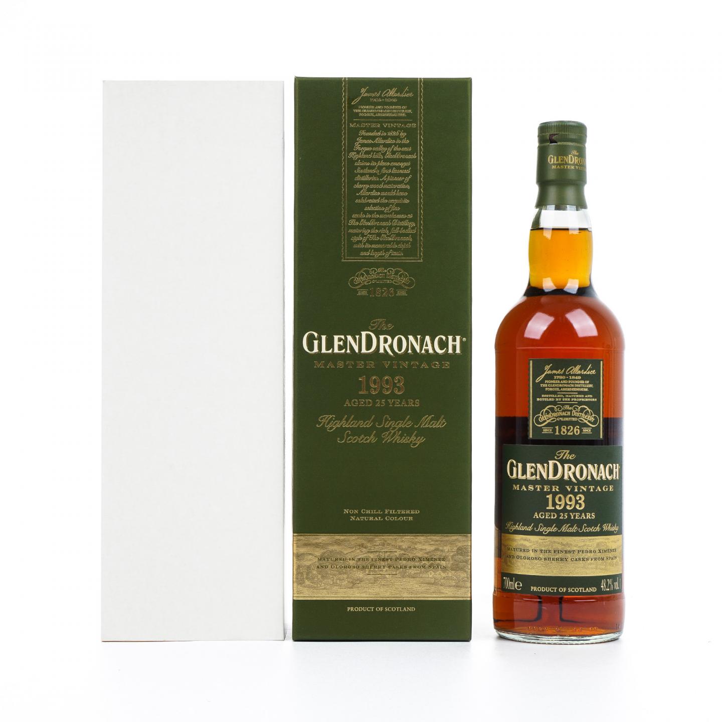 Glendronach 格兰多纳 25年 1993 Master Vintage 行货