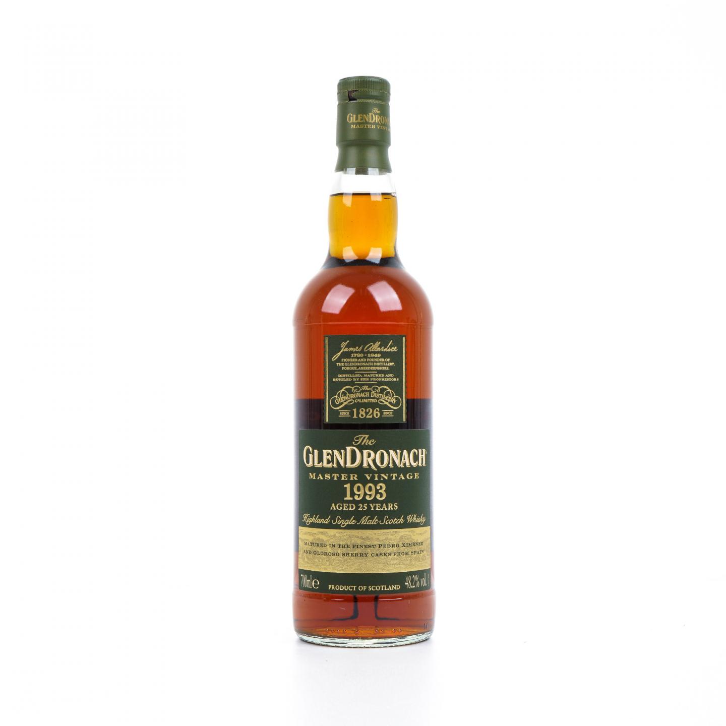 Glendronach 格兰多纳 25年 1993 Master Vintage 行货