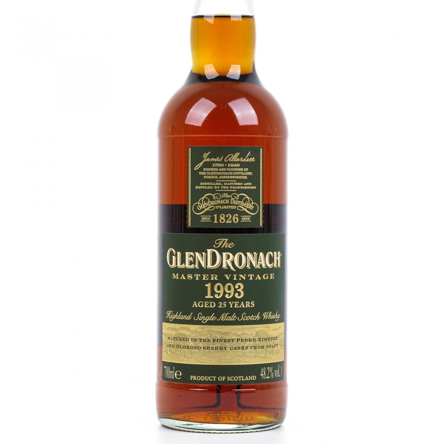 Glendronach 格兰多纳 25年 1993 Master Vintage 行货 48.2%