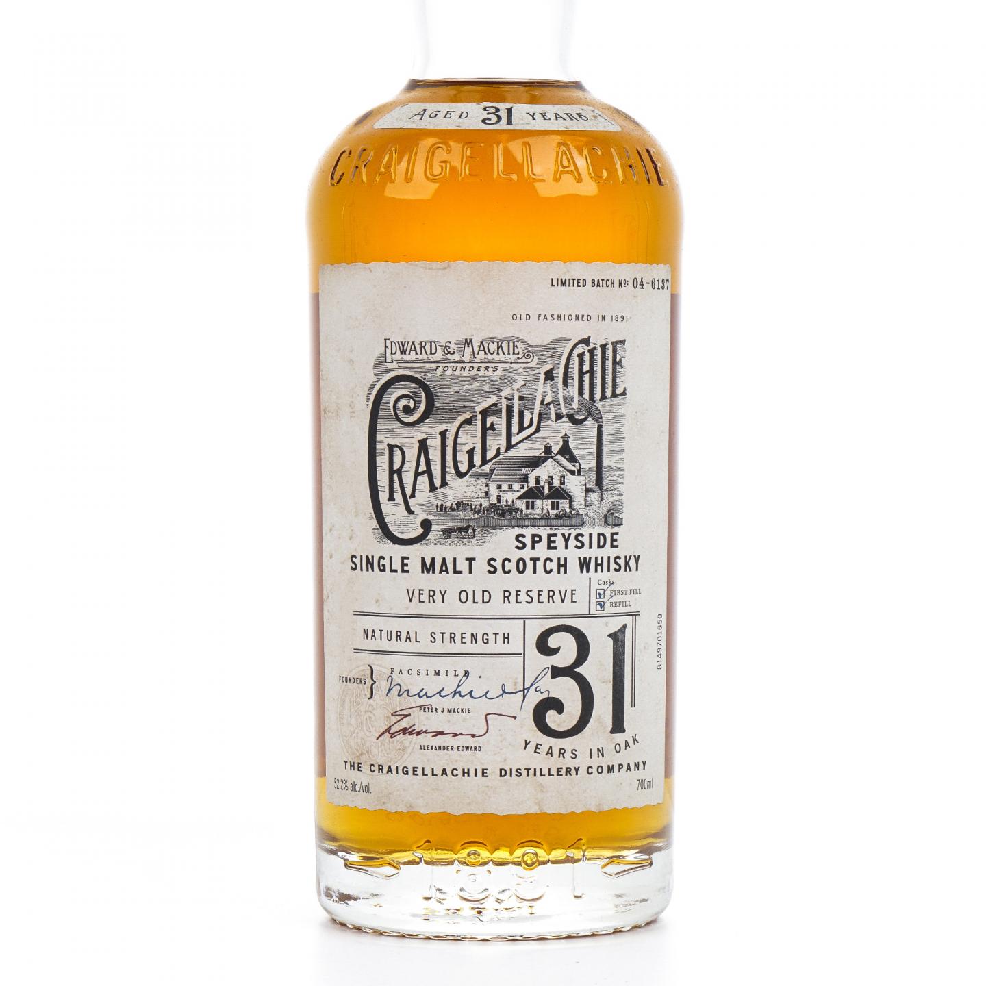 Craigellachie 克莱拉奇 31年 Very Old Reserve 桶强