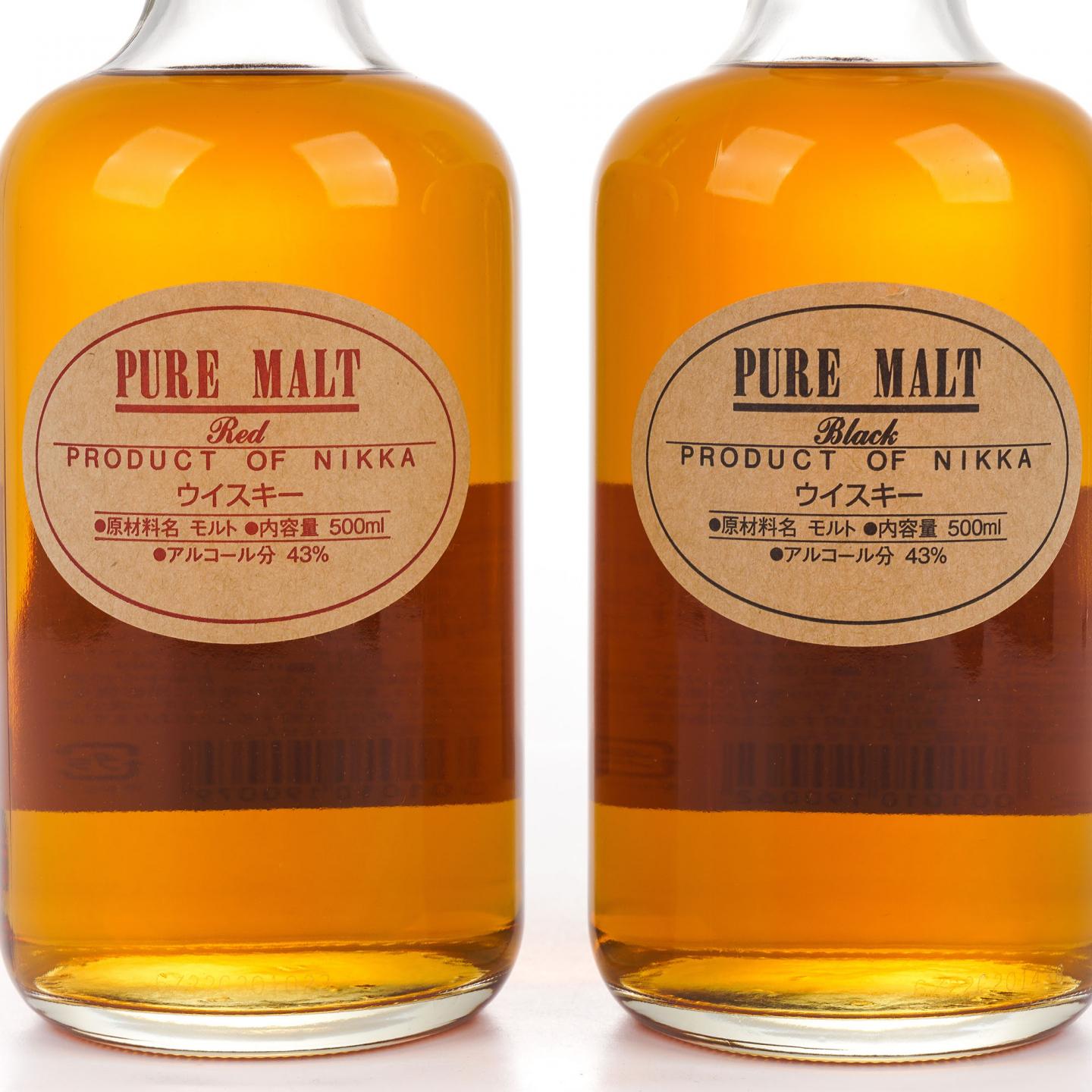 Nikka Red/Black Pure Malt 2瓶组*500ml