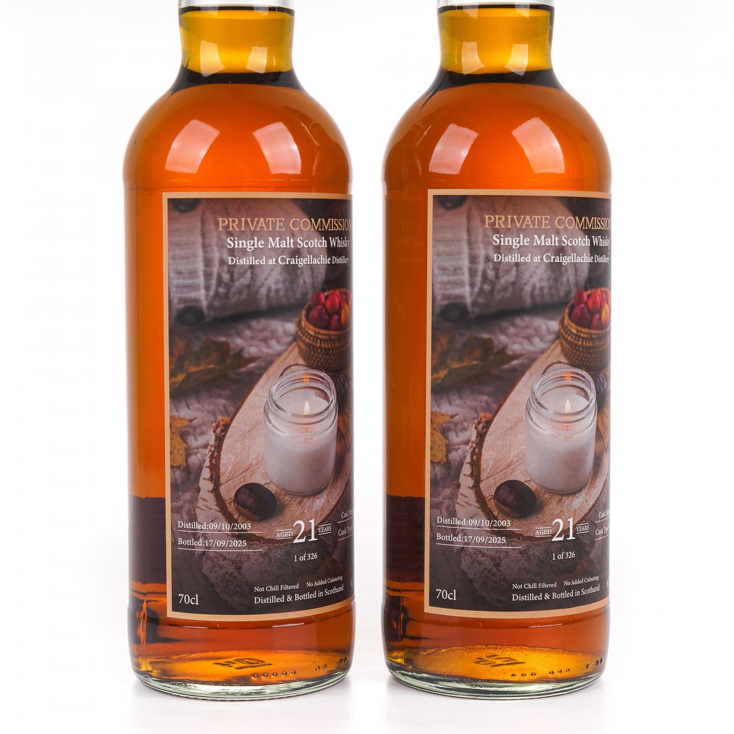 Craigellachie 克莱拉奇 21年 2003-2025 Private Commission 2瓶组