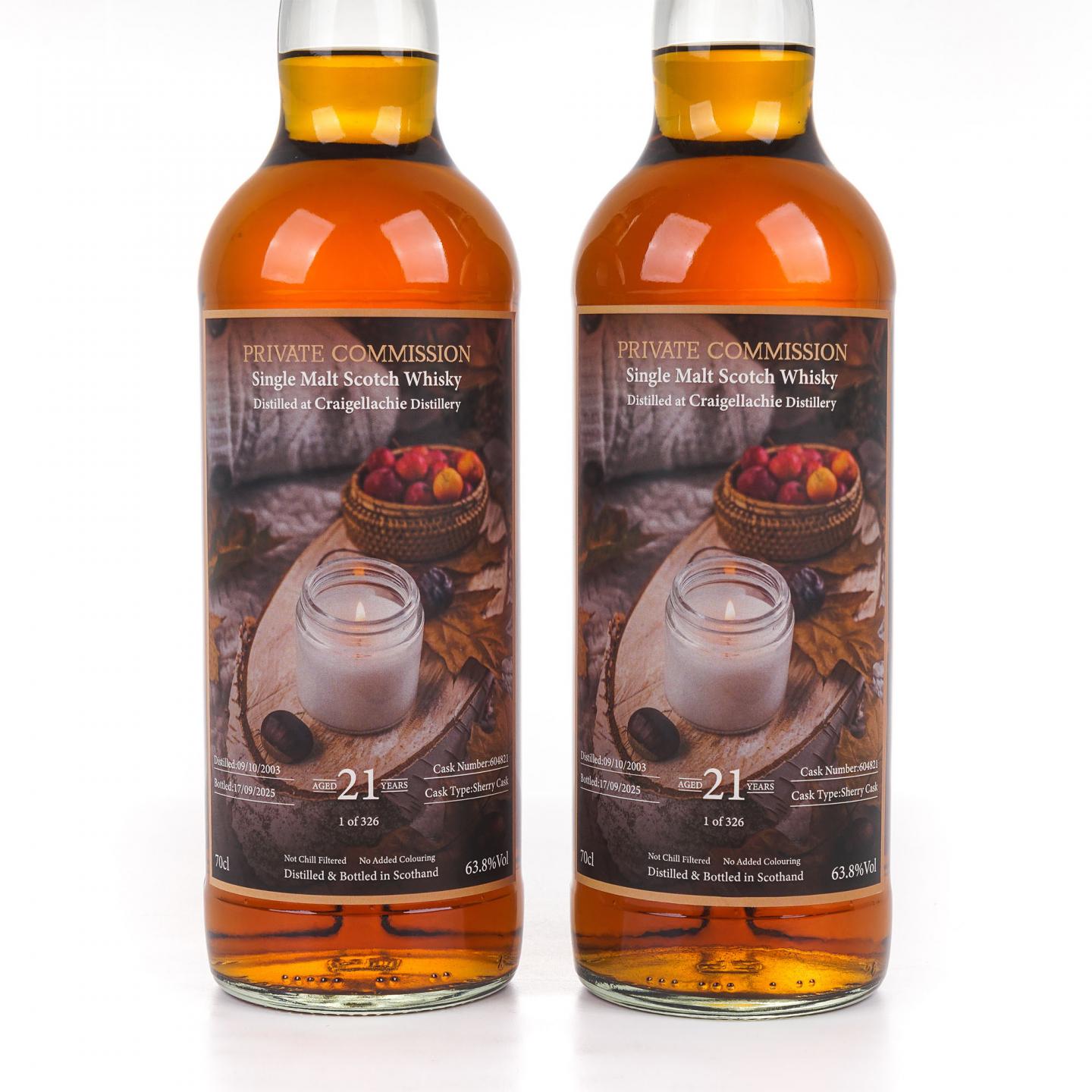 Craigellachie 克莱拉奇 21年 2003-2025 Private Commission 2瓶组