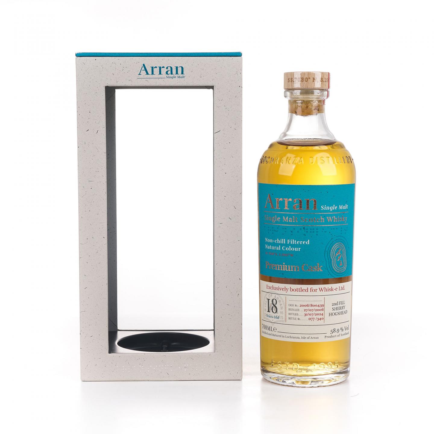 Arran 艾伦 18年 2006-2024 雪莉单桶