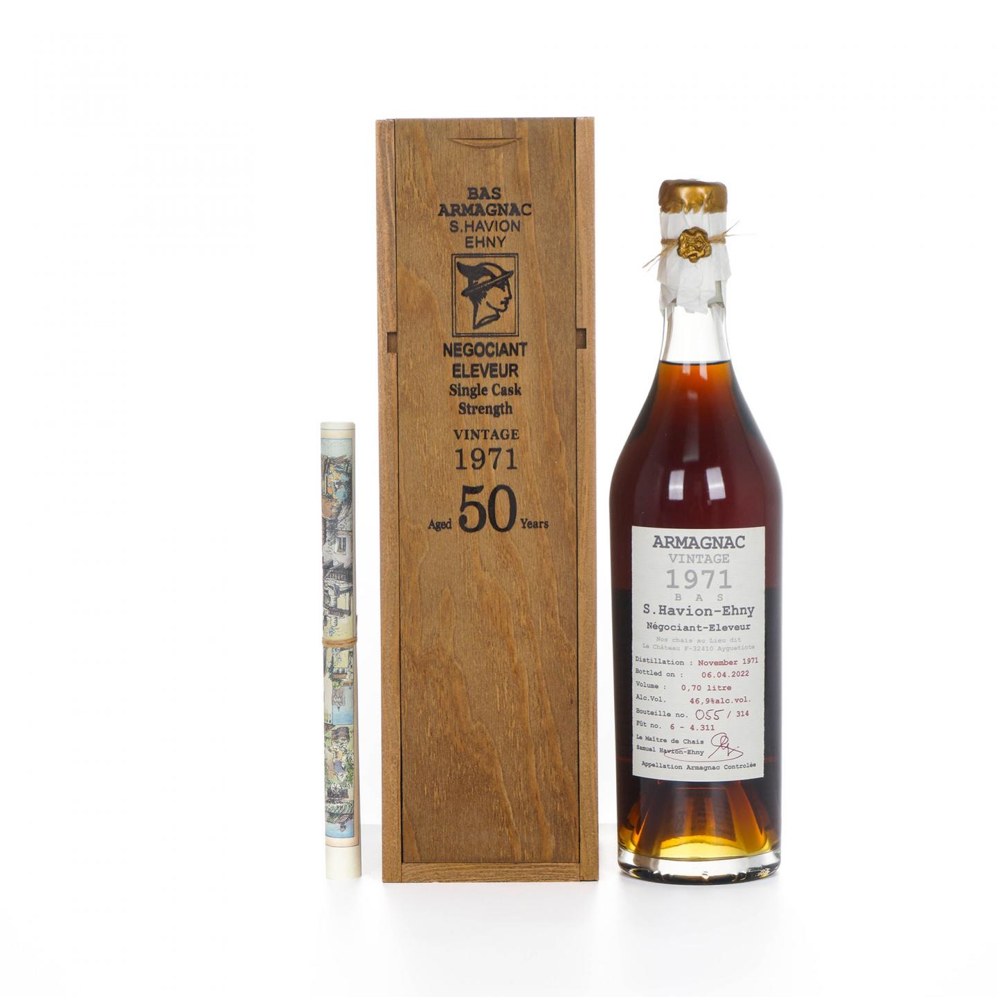 S.Havion - Ehny Armagnac 1971 精选原酒桶雅文邑白兰地