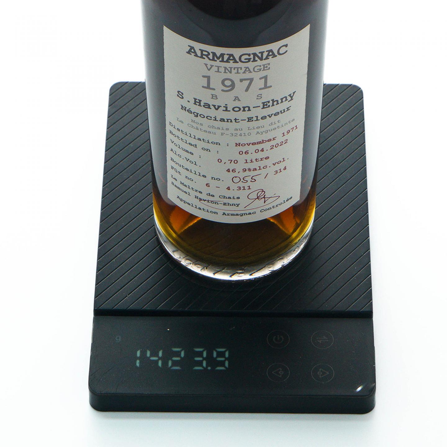 S.Havion - Ehny Armagnac 1971 精选原酒桶雅文邑白兰地