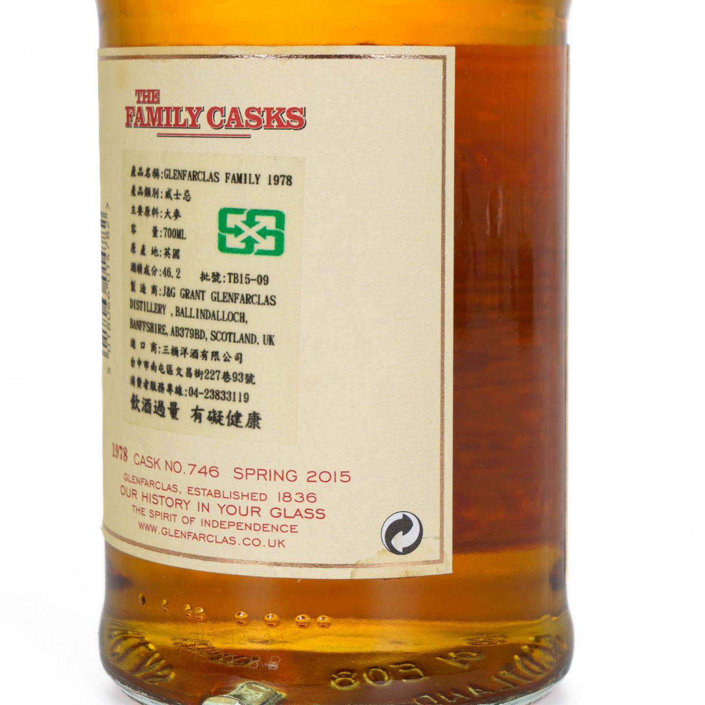 Glenfarclas 格兰花格 1978-2014 家族桶#746