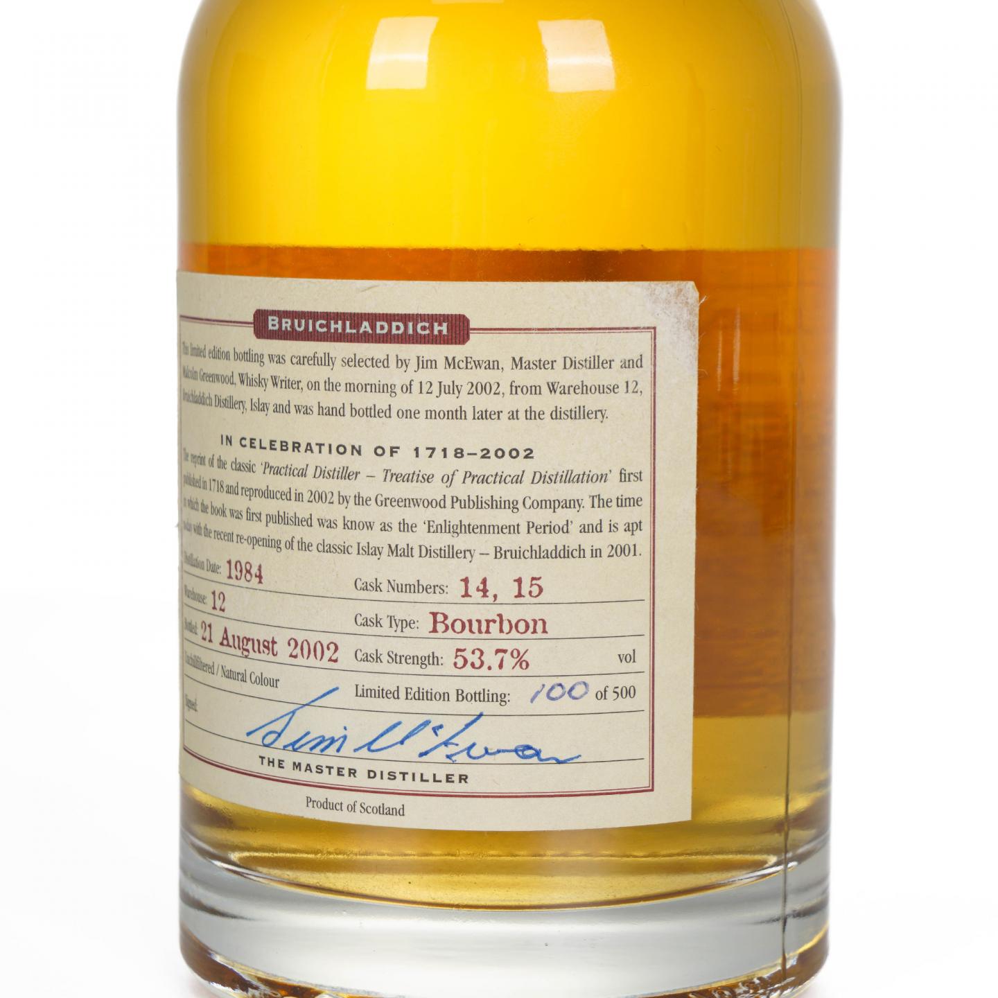 Bruichladdich 布赫拉迪 18年 1984-2002 Enlightenment