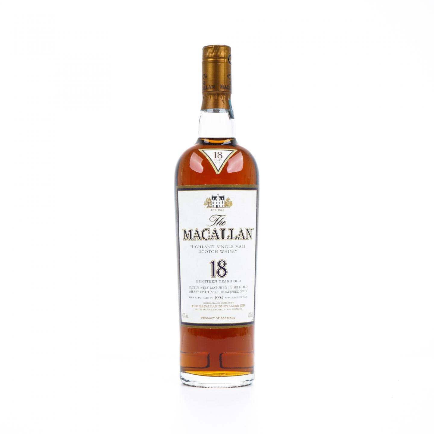 Macallan 麦卡伦 18年 1994 雪莉桶