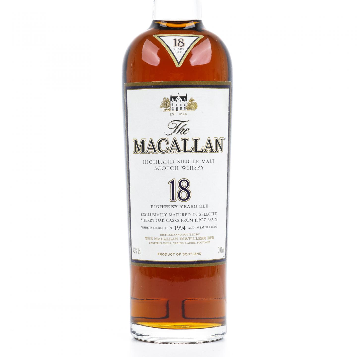 Macallan 麦卡伦 18年 1994 雪莉桶