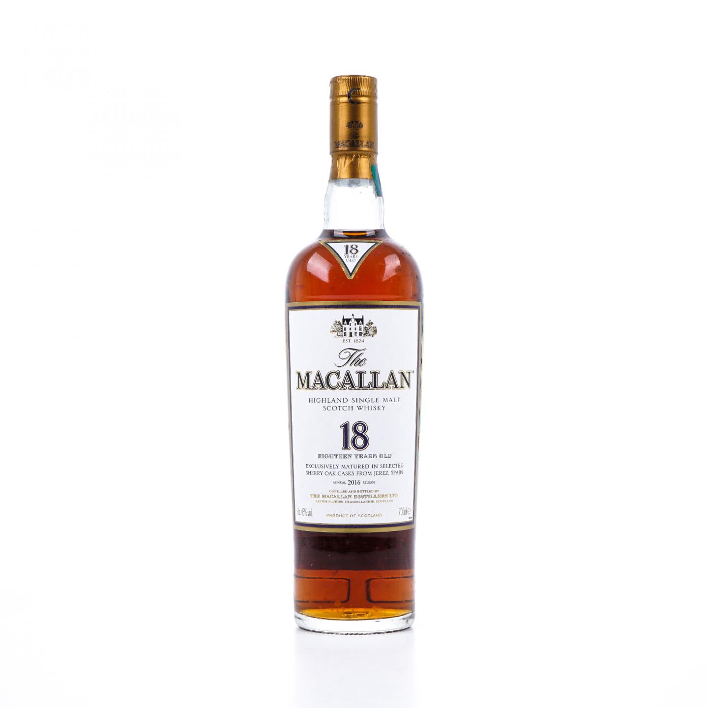 Macallan 麦卡伦 18年 2016 雪莉桶