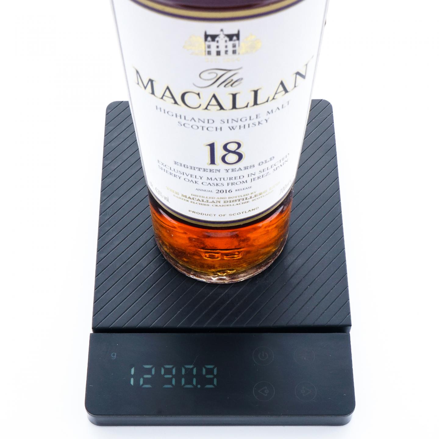Macallan 麦卡伦 18年 2016 雪莉桶