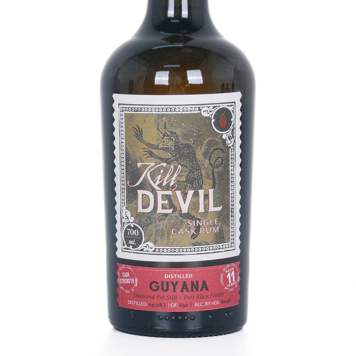 Guyana 钻石 11年 2008 Kill Devil 单一原桶朗姆酒