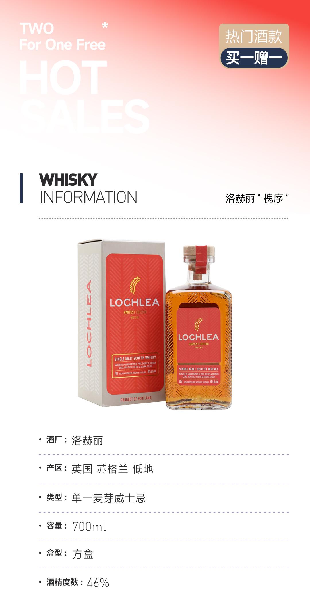【买一赠一】洛赫丽“槐序” 赠：格兰冠12年