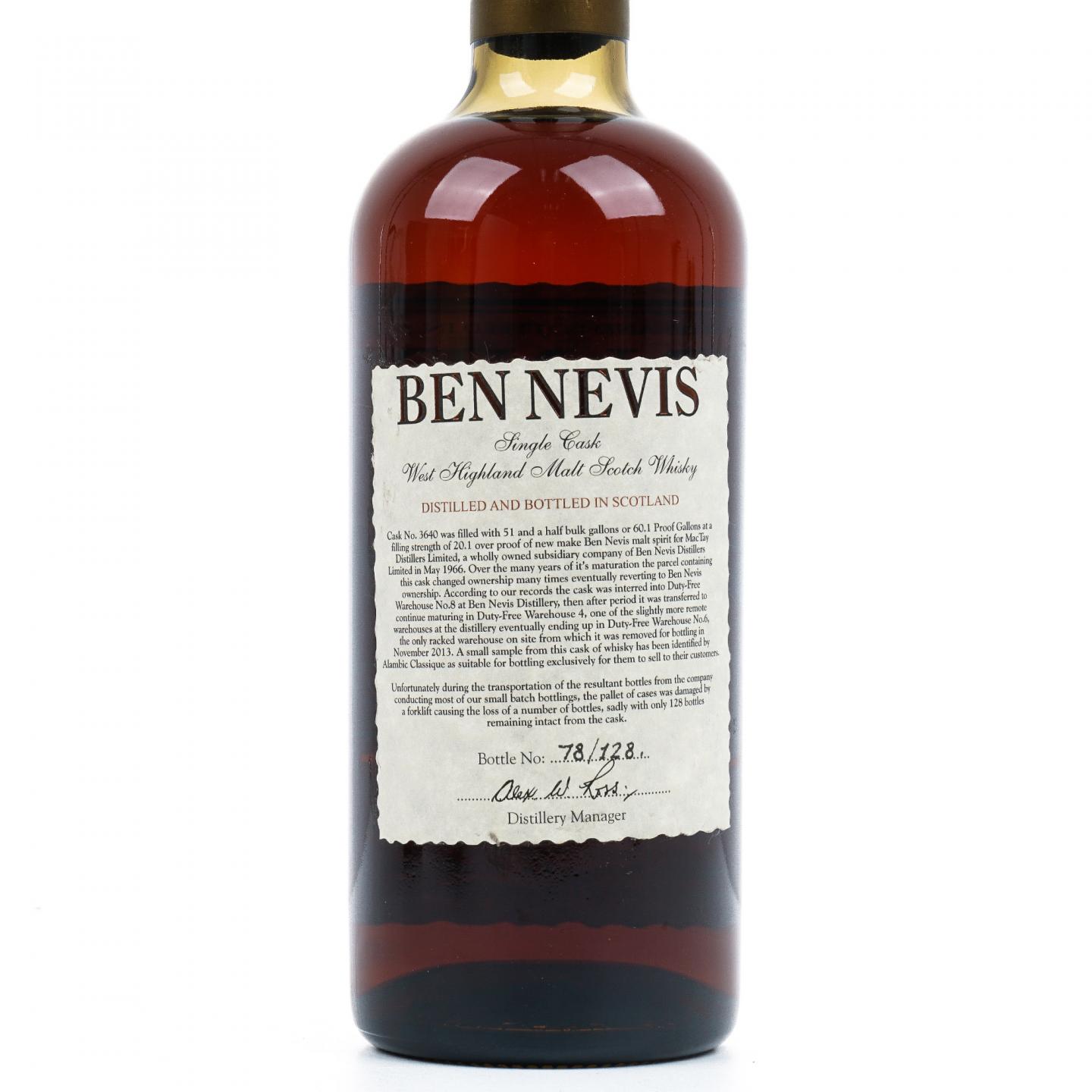 Ben Nevis 本尼维斯 47年 1966-2013 雪莉桶#3640