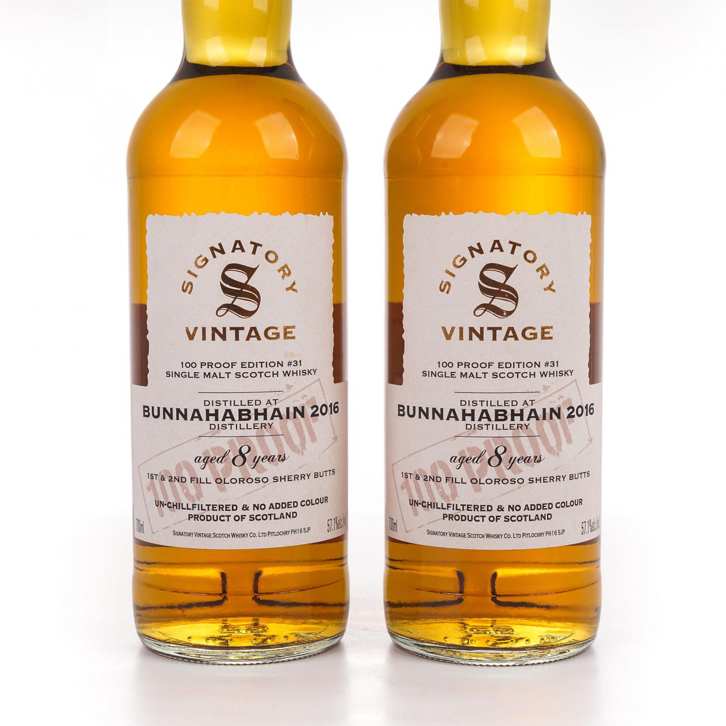 Bunnahabhain 布纳哈本 8年 2016-2024 雪莉桶 SV 100 Proof 2瓶组