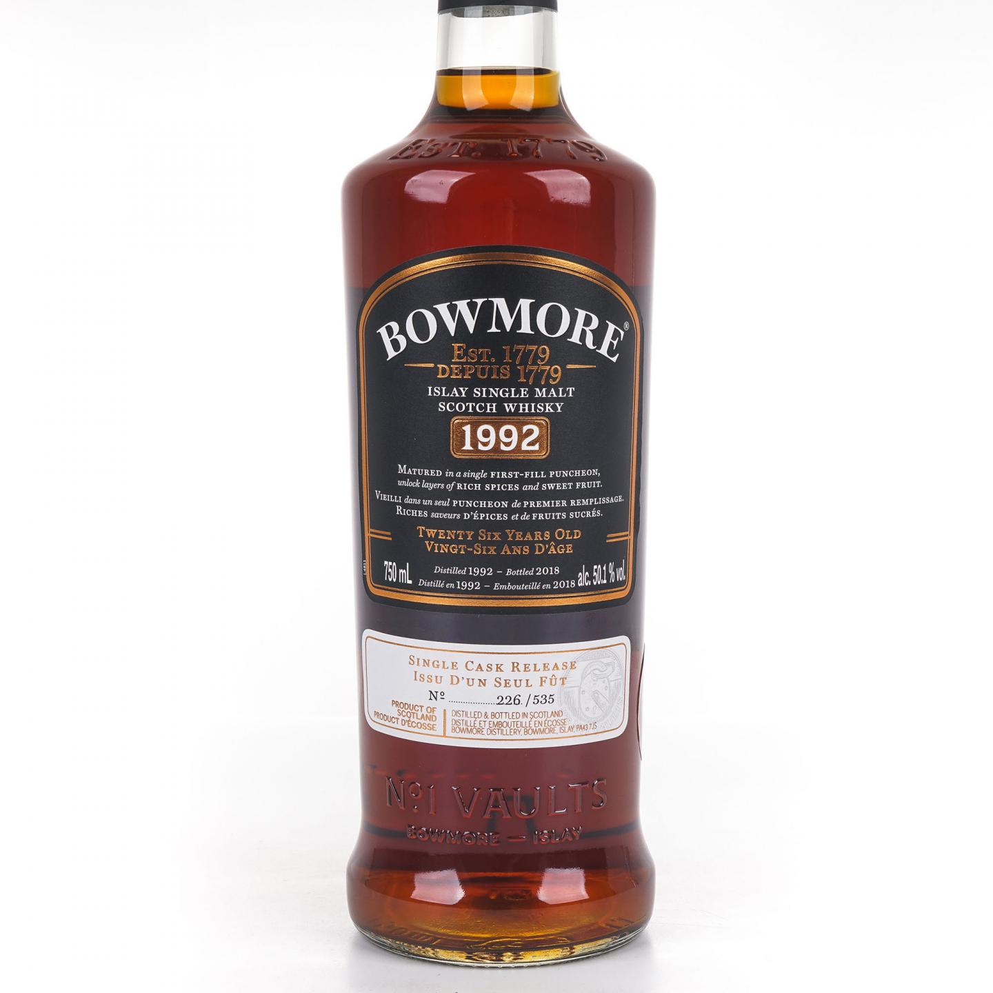 Bowmore 波摩 26年 1992-2018 单桶 750ml