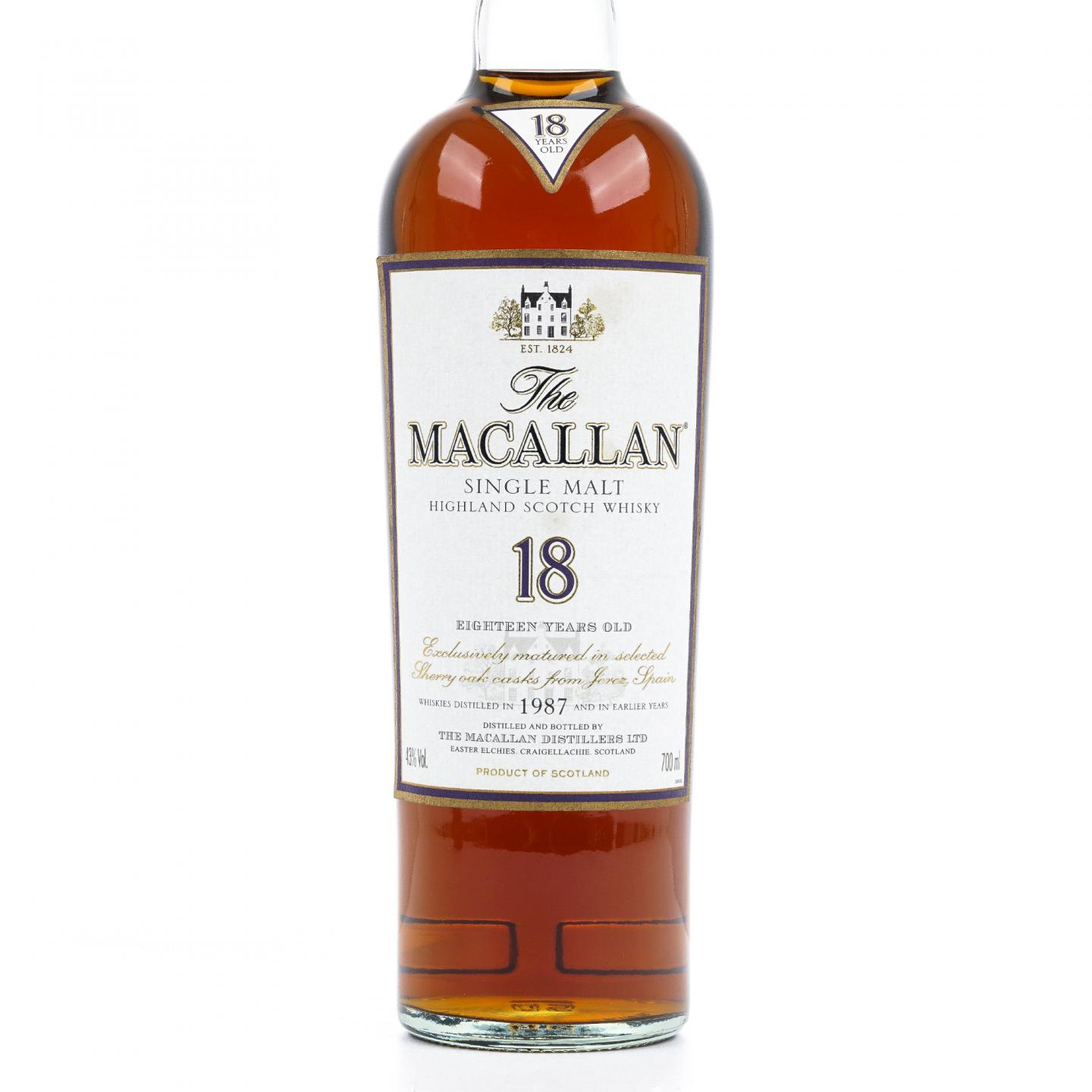 Macallan 麦卡伦 18年 1987 雪莉桶