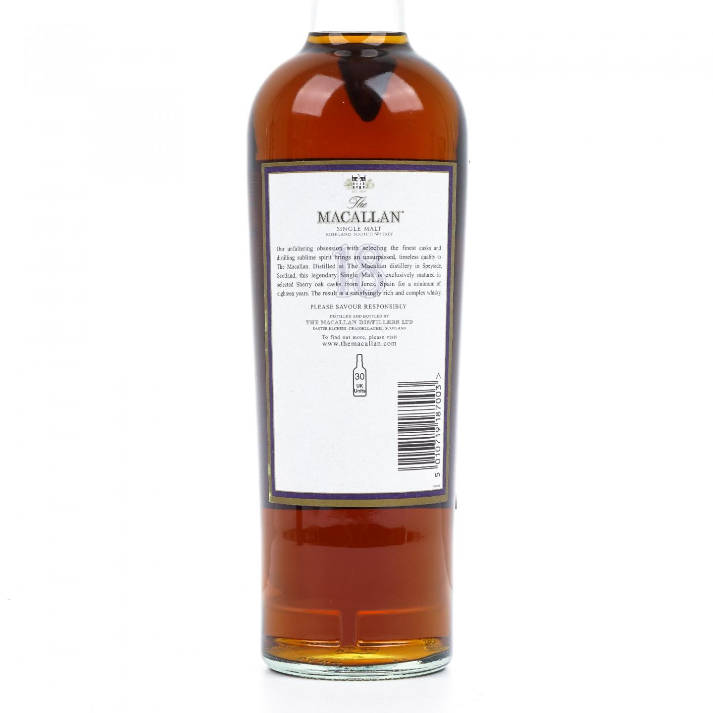 Macallan 麦卡伦 18年 1987 雪莉桶