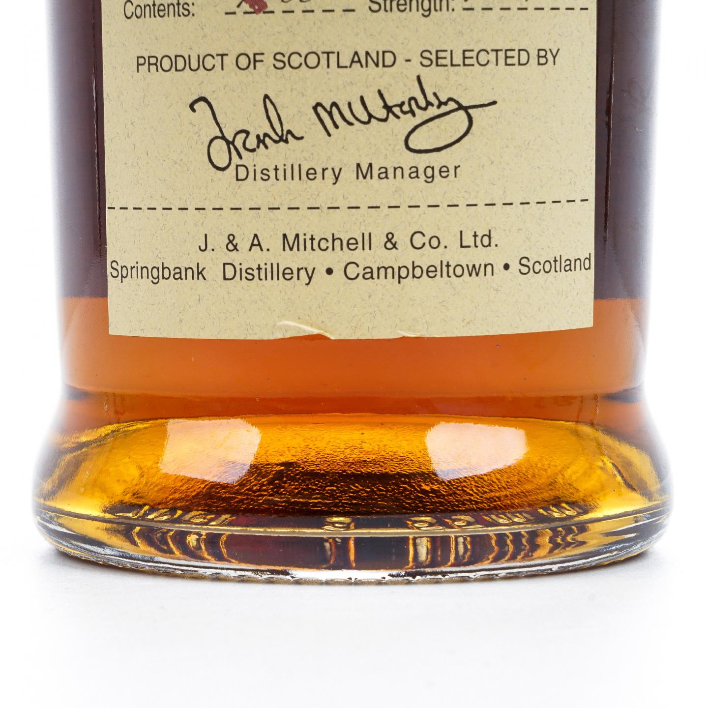 Springbank 云顶 13年 1989-2003 波特风味桶