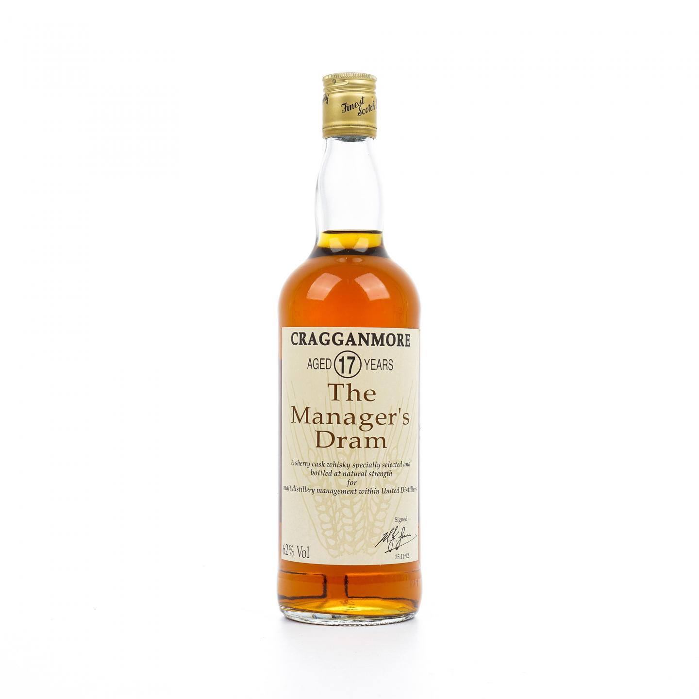 Cragganmore 克莱根摩 17年 雪莉桶 Manager's Dram系列
