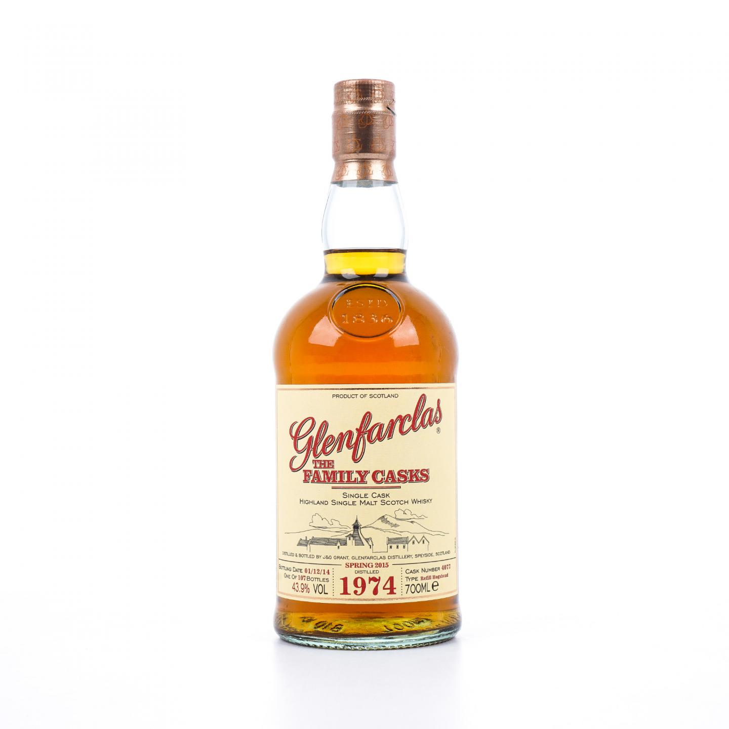 Glenfarclas 格兰花格 1974-2014 家族桶#4077