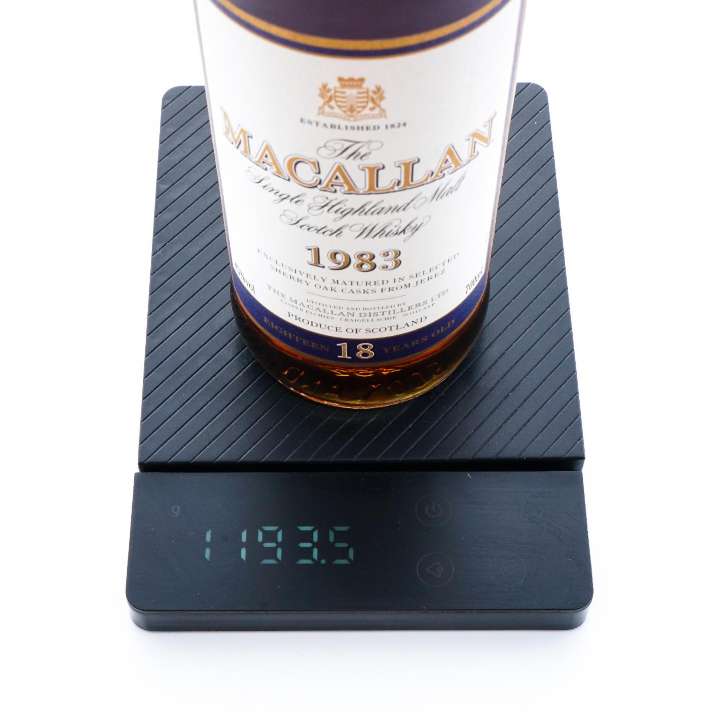 Macallan 麦卡伦 18年 1983 雪莉桶