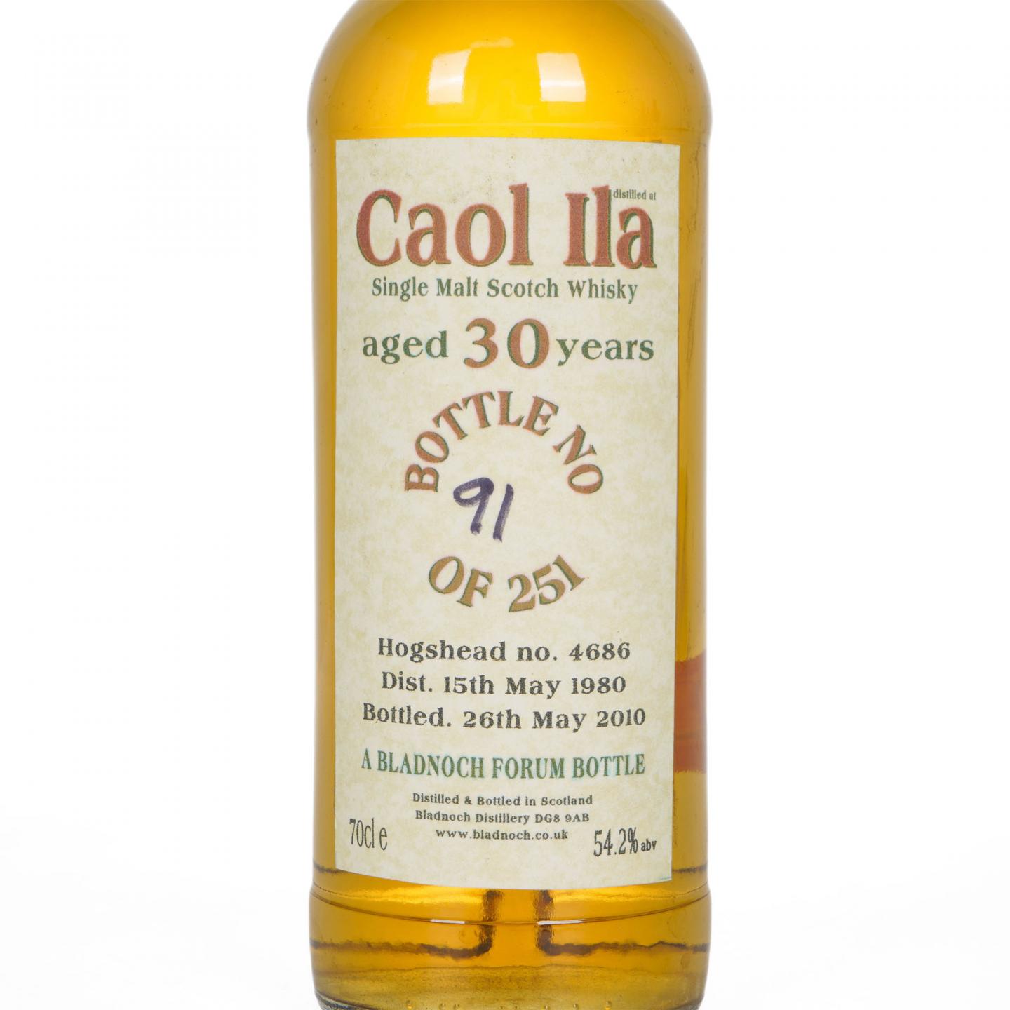 Caol Ila 卡尔里拉 30年 1980-2010 #4686