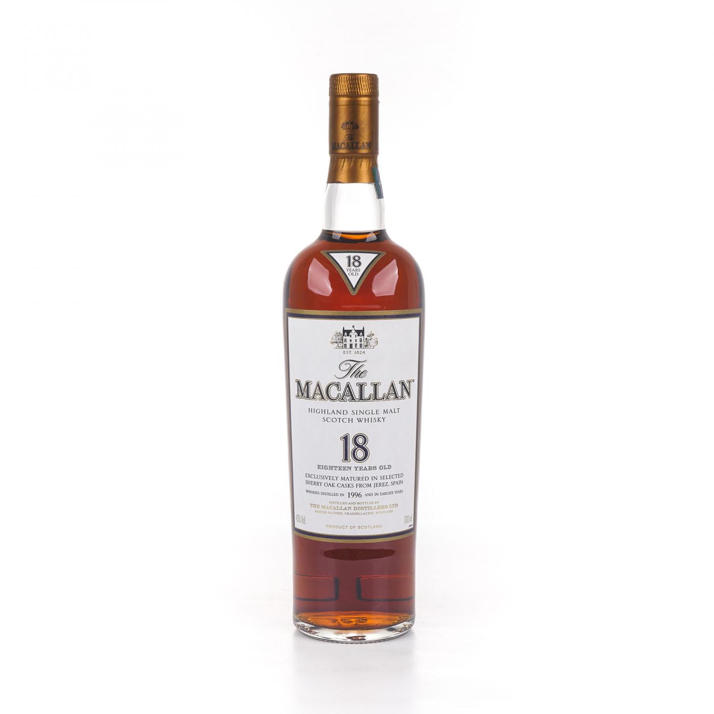 Macallan 麦卡伦 18年 1996 雪莉桶