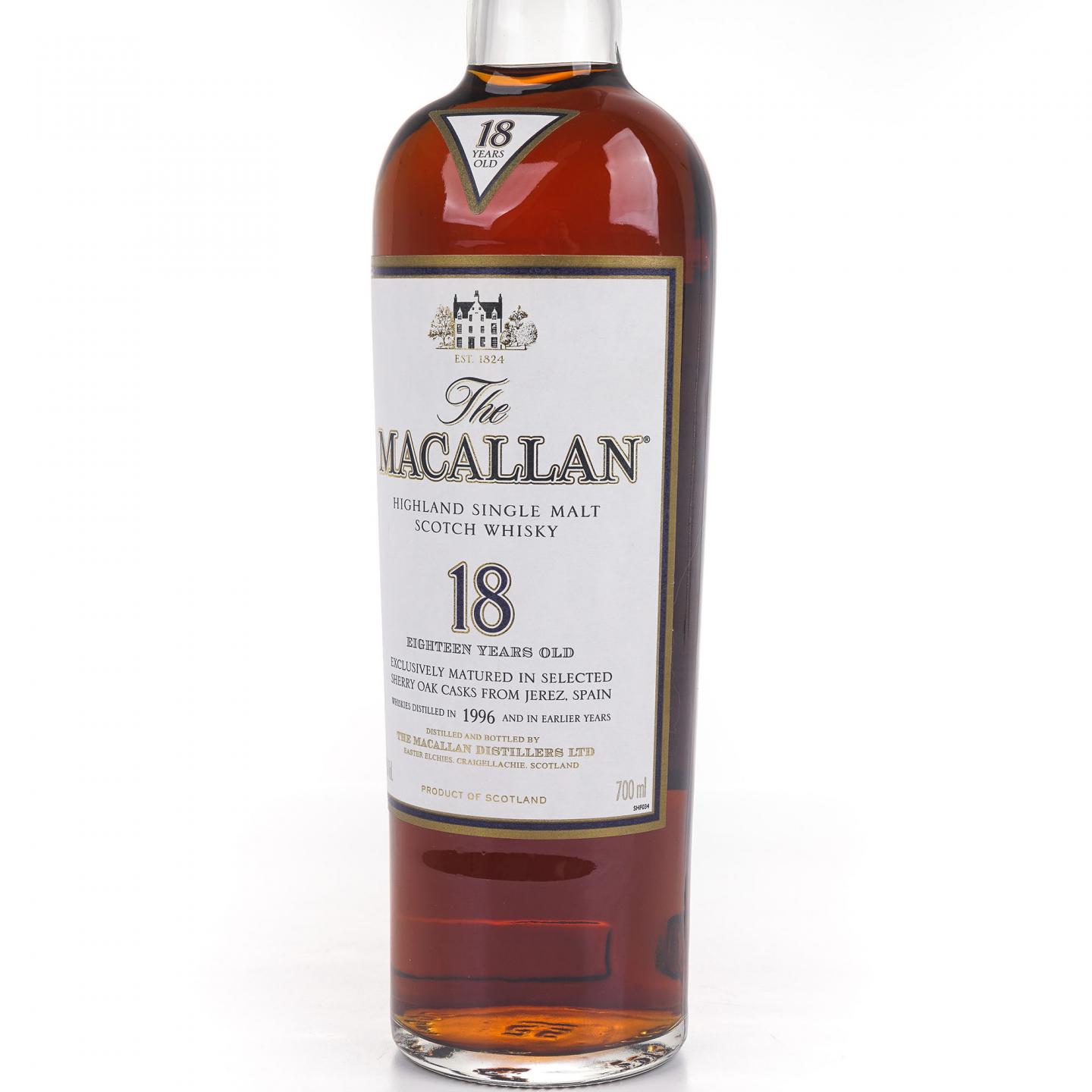 Macallan 麦卡伦 18年 1996 雪莉桶