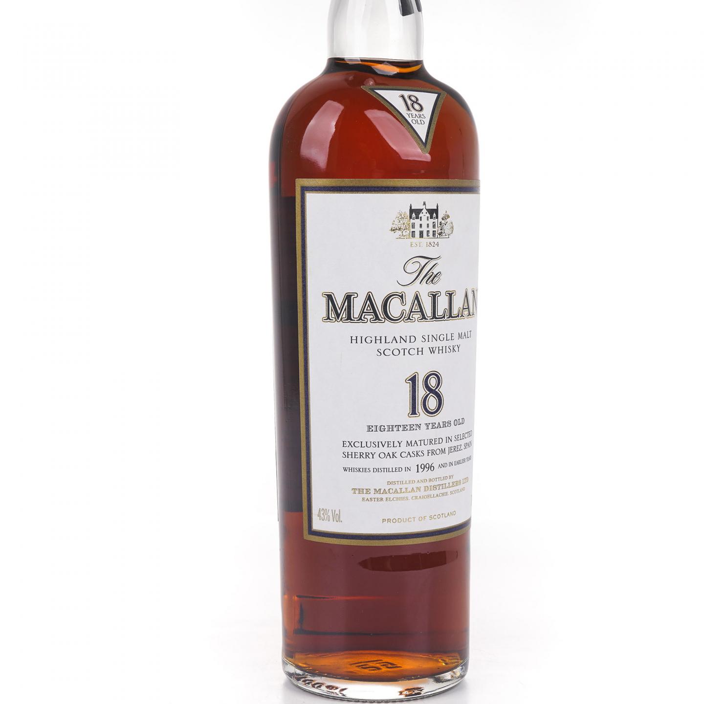 Macallan 麦卡伦 18年 1996 雪莉桶
