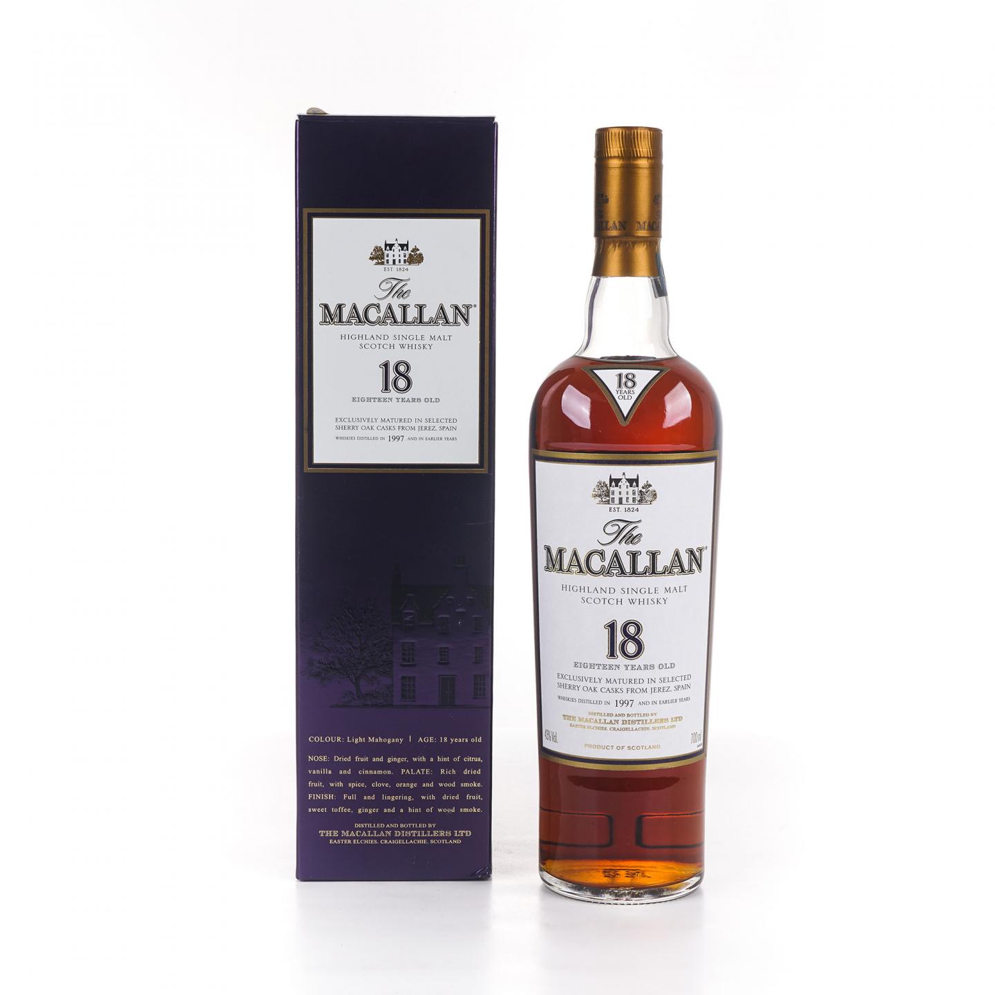 Macallan 麦卡伦 18年 1997 雪莉桶