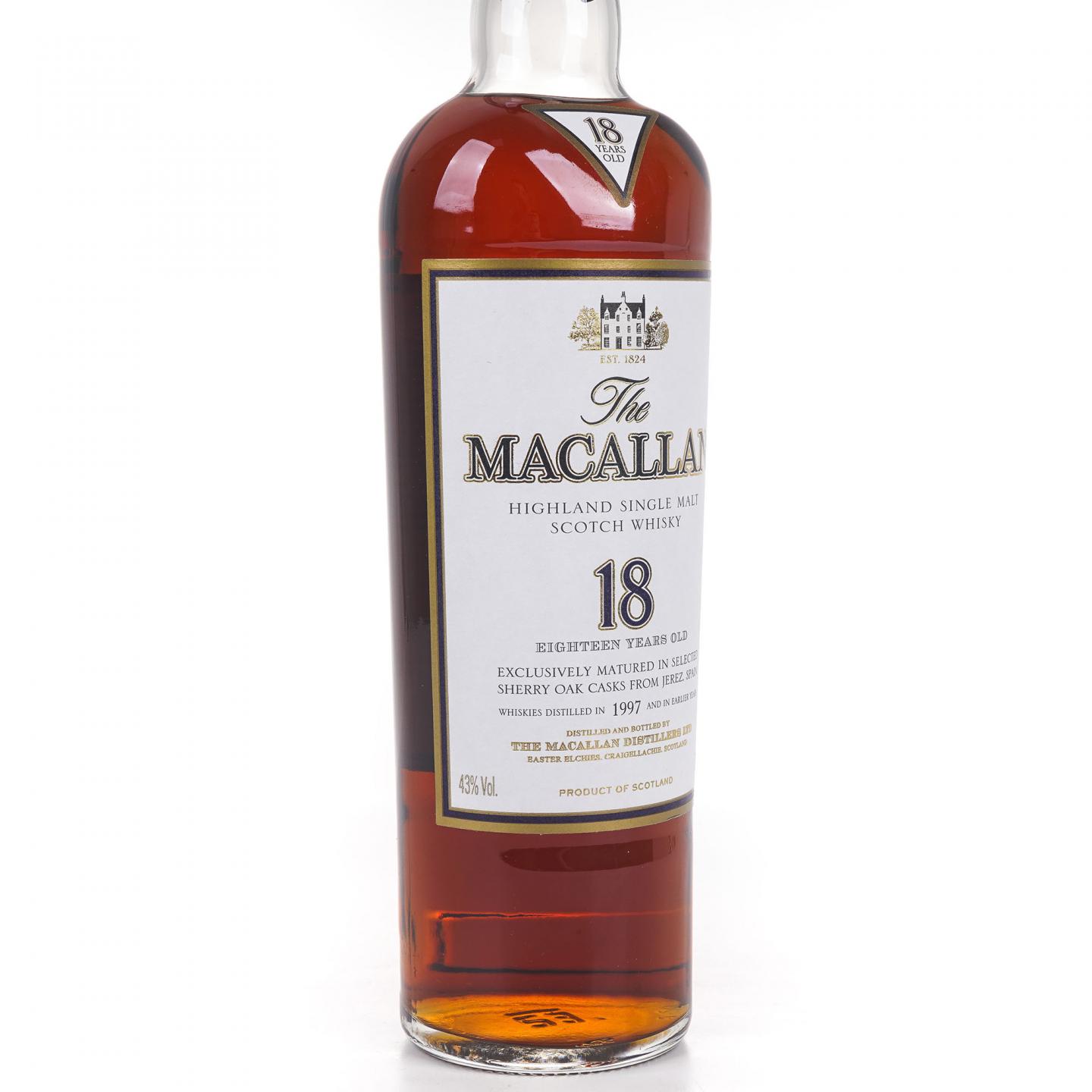Macallan 麦卡伦 18年 1997 雪莉桶