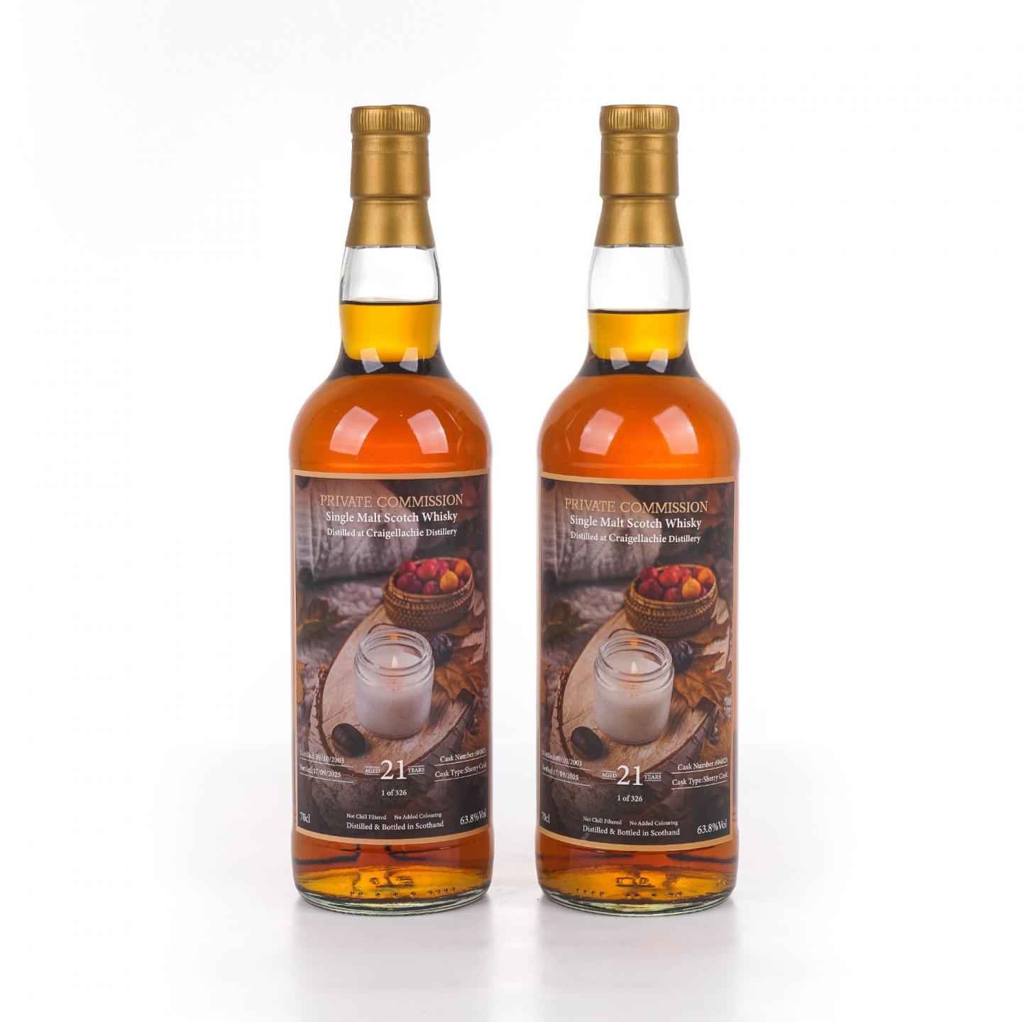 Craigellachie 克莱拉奇 21年 2003-2025 Private Commission 2瓶组