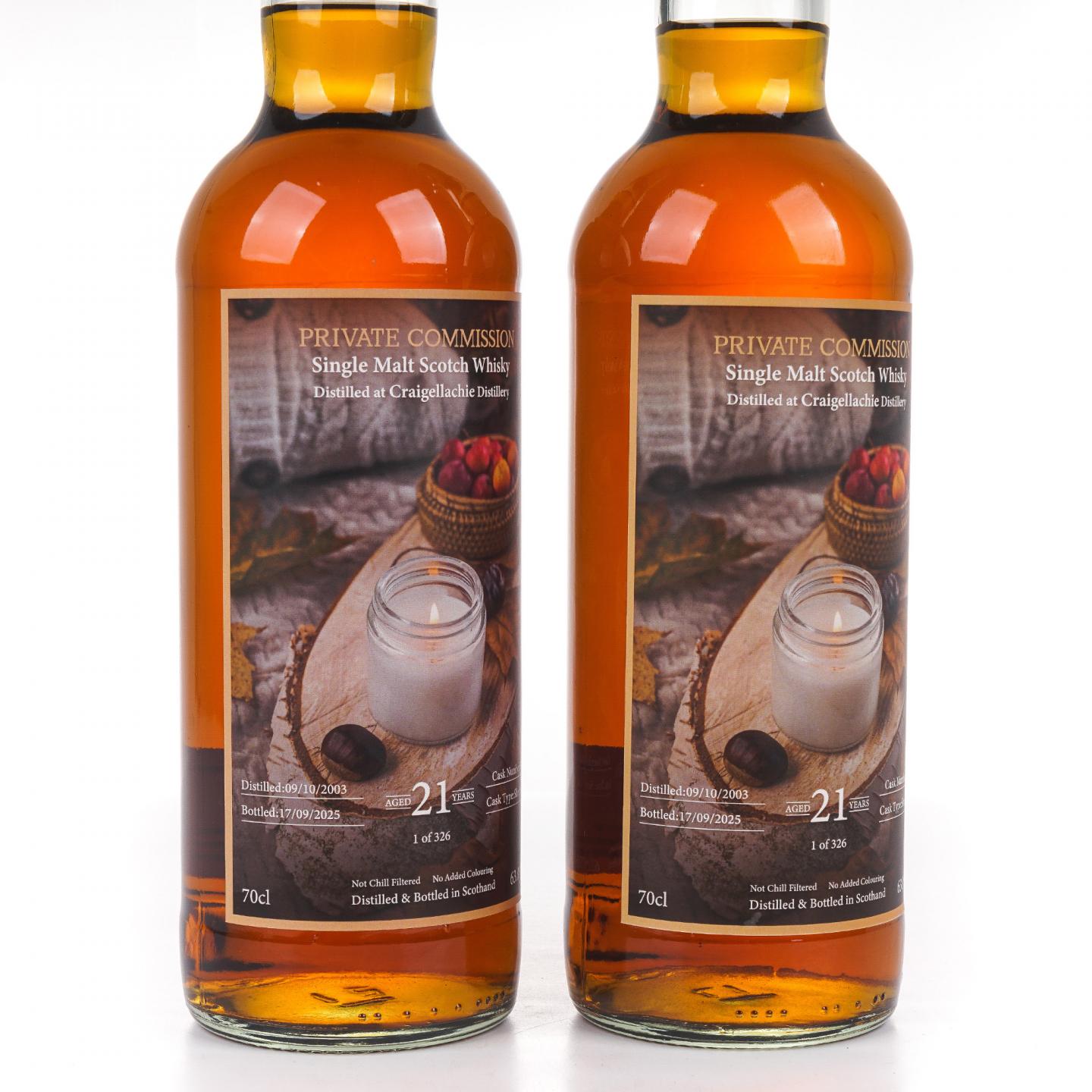 Craigellachie 克莱拉奇 21年 2003-2025 Private Commission 2瓶组