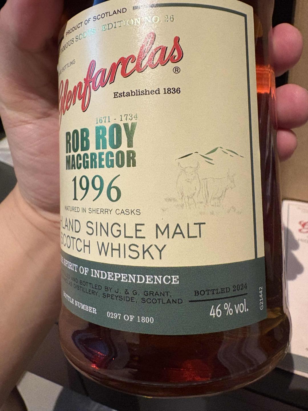 格兰花格28年雪莉桶名人系列1996-2024