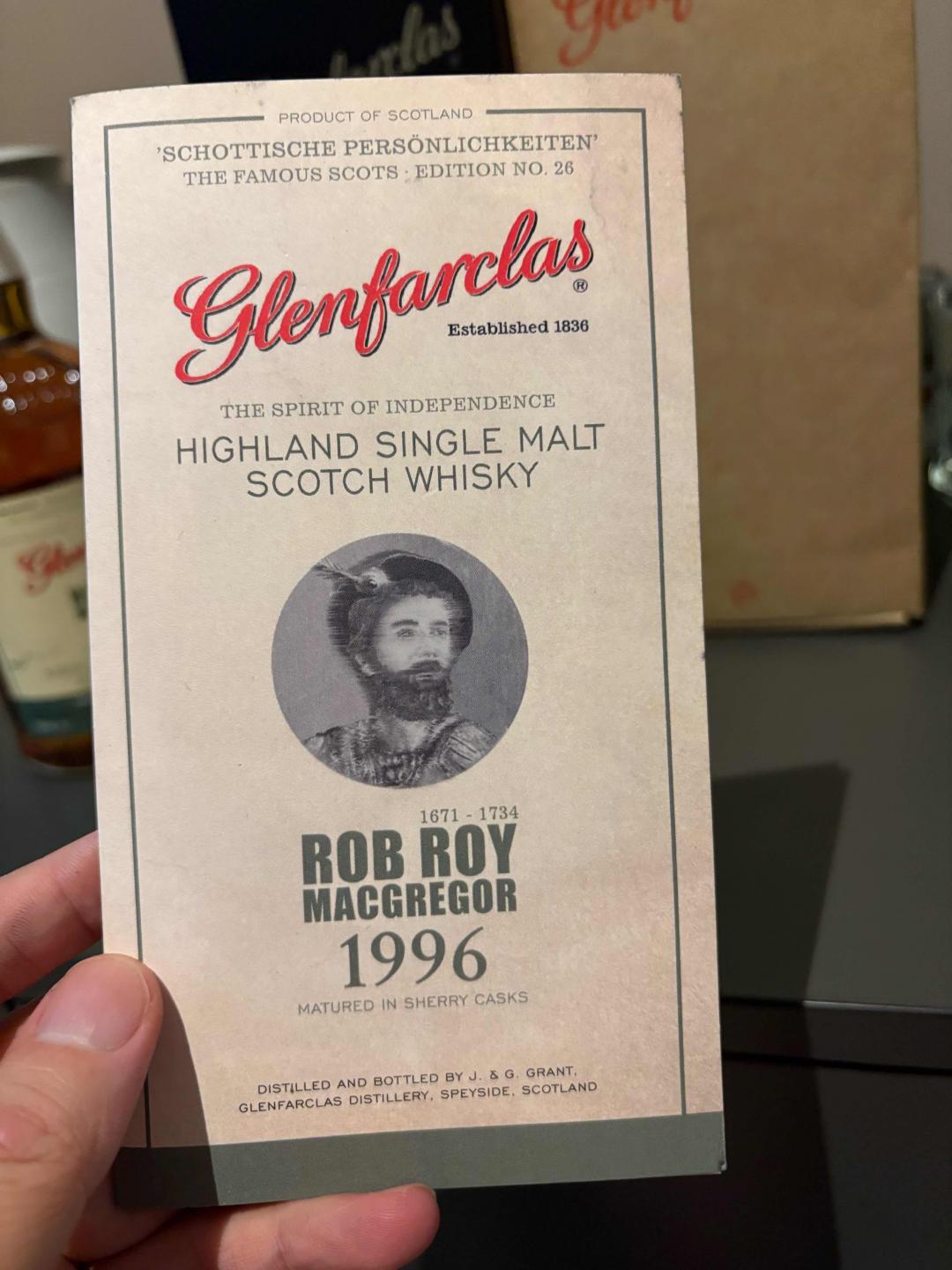 格兰花格28年雪莉桶名人系列1996-2024