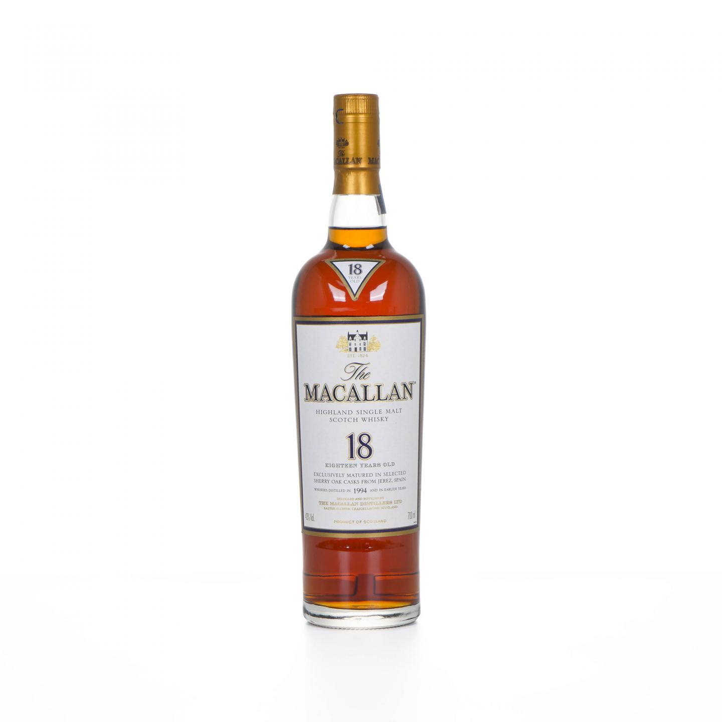Macallan 麦卡伦 18年 1994 雪莉桶
