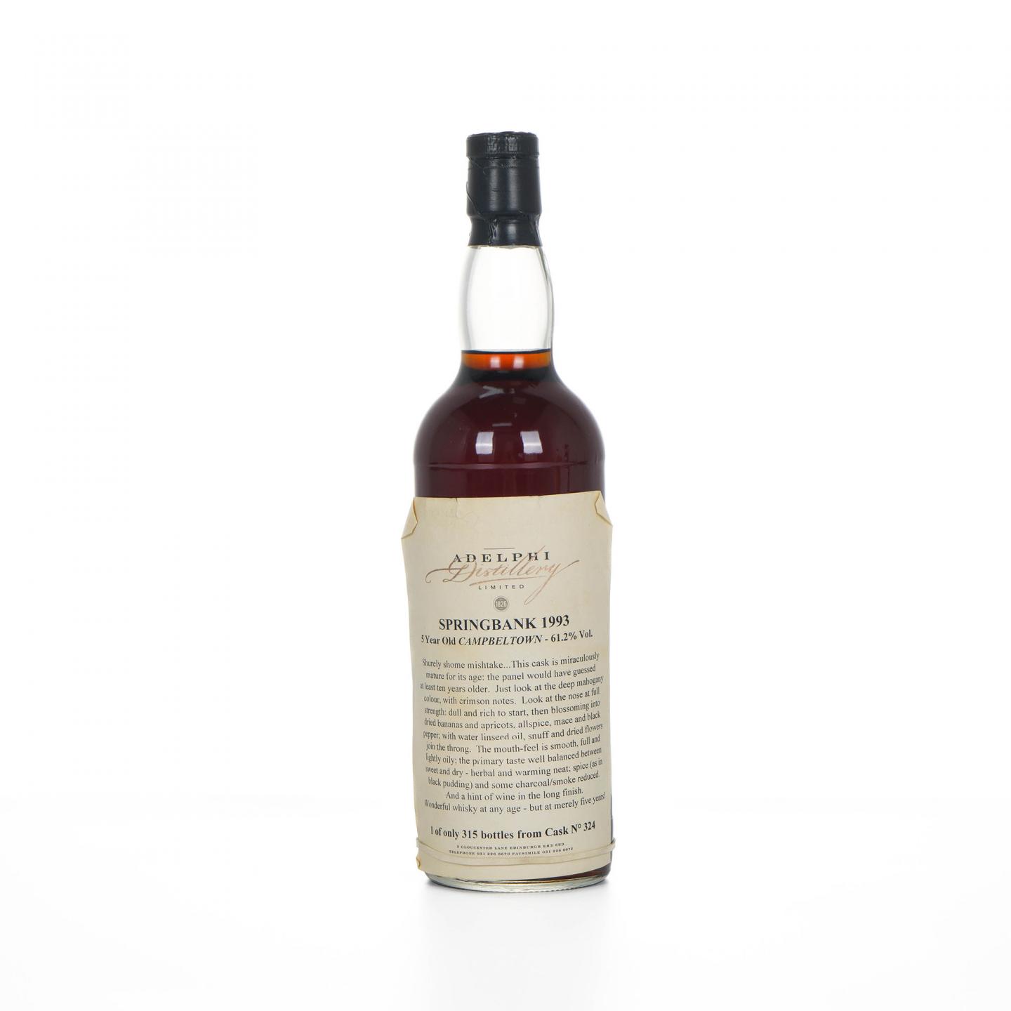 Springbank 云顶 5年 1993-1998 Adelphi