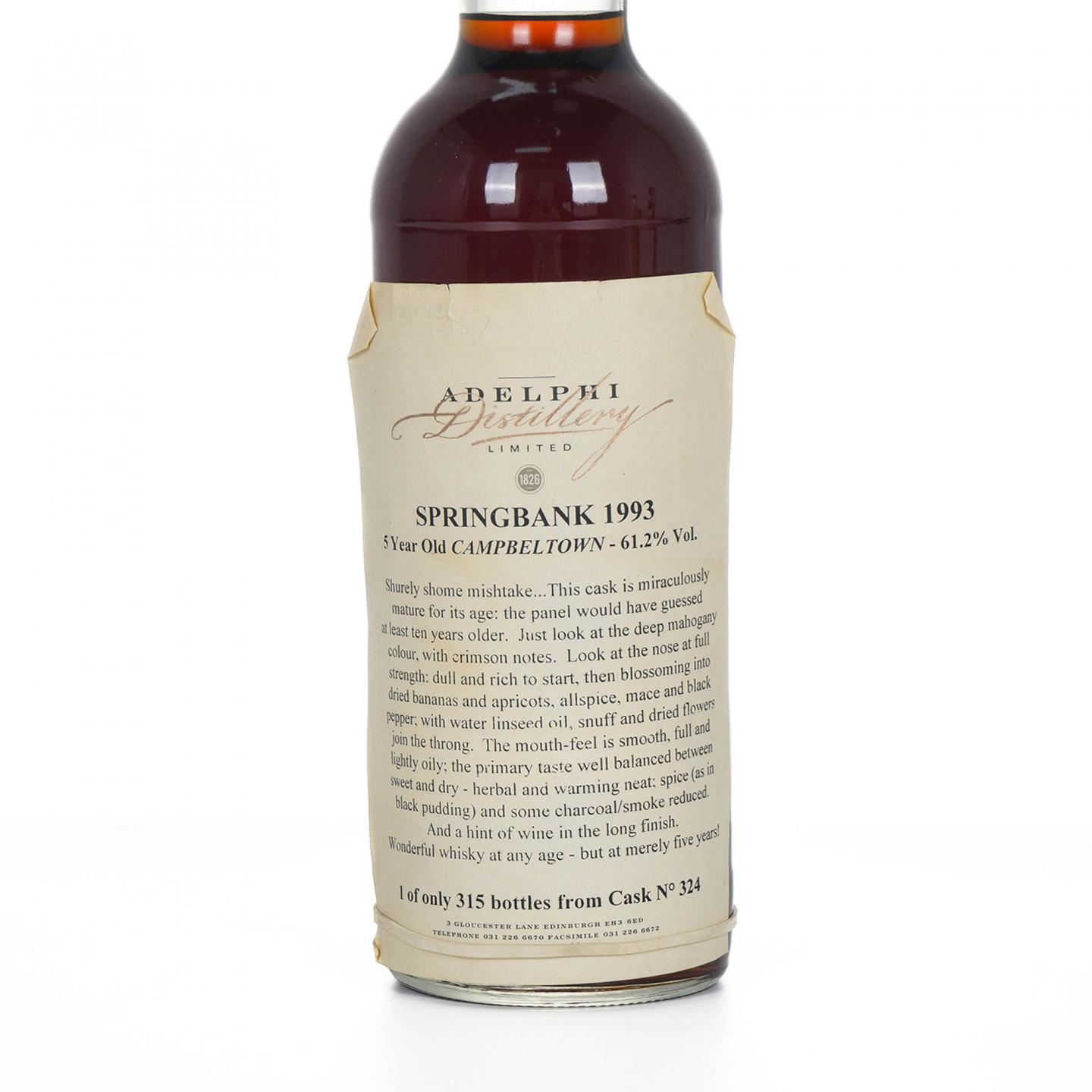 Springbank 云顶 5年 1993-1998 Adelphi