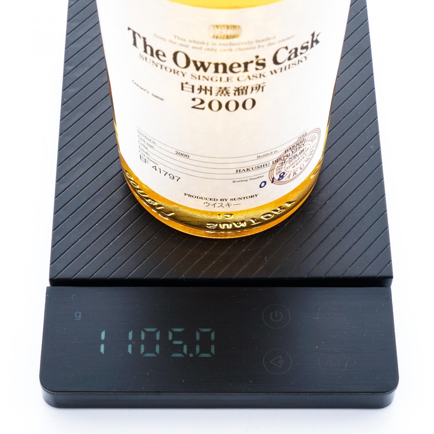 白州蒸馏所 2000-2011 业主桶#EF 41797