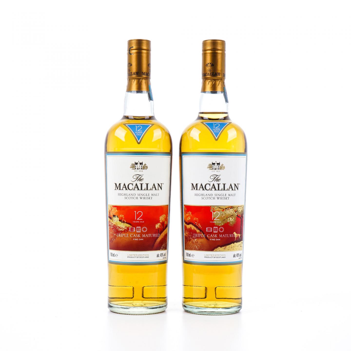 Macallan 麦卡伦 12年 Triple Cask 2018 狗年限定 2瓶组