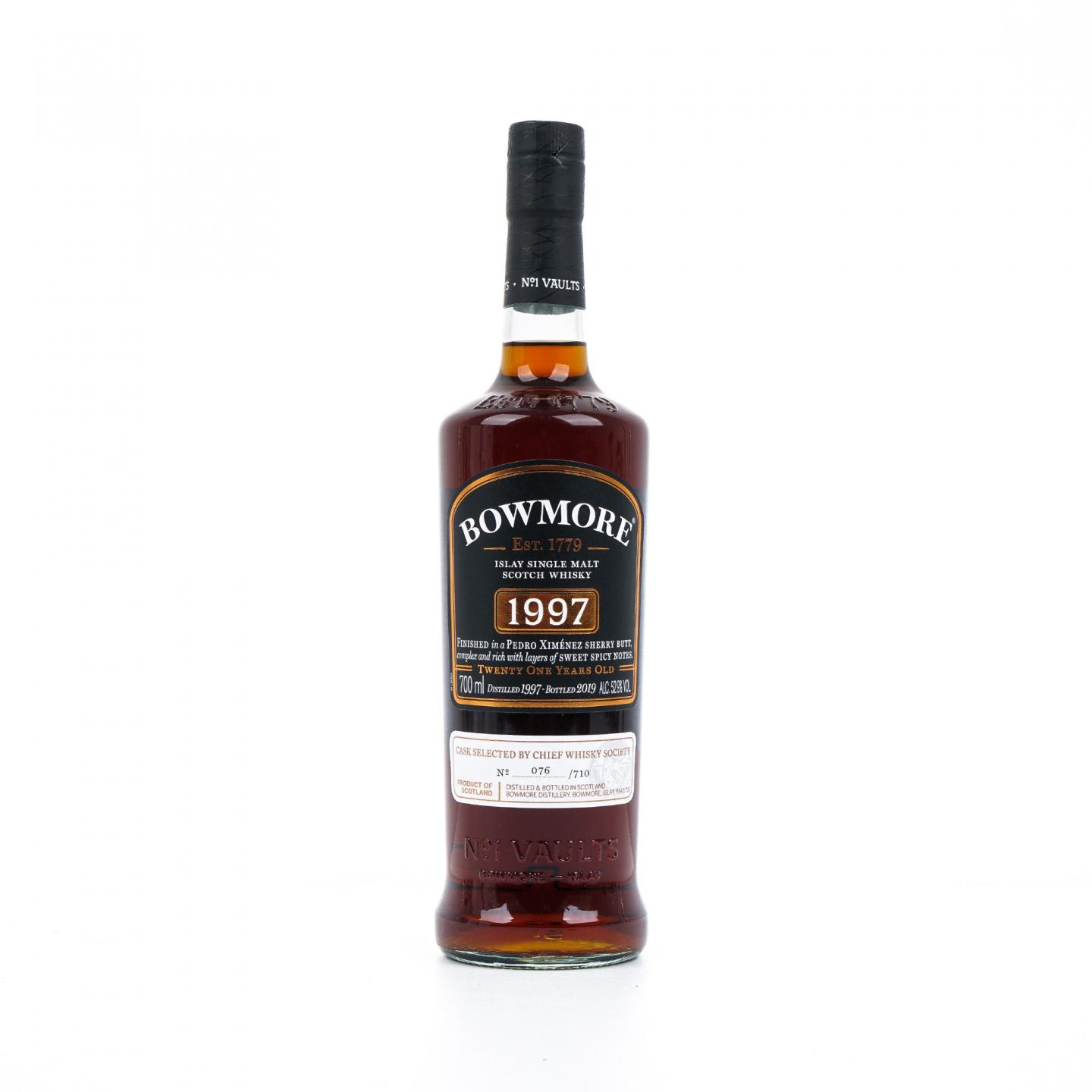 Bowmore 波摩 21年 1997-2019 CWS单桶 雪莉桶后熟 行货