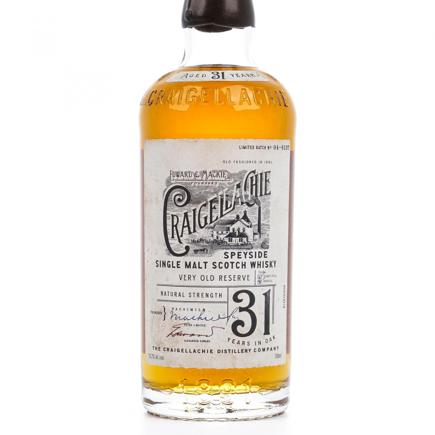 Craigellachie 克莱拉奇 31年 Very Old Reserve 桶强