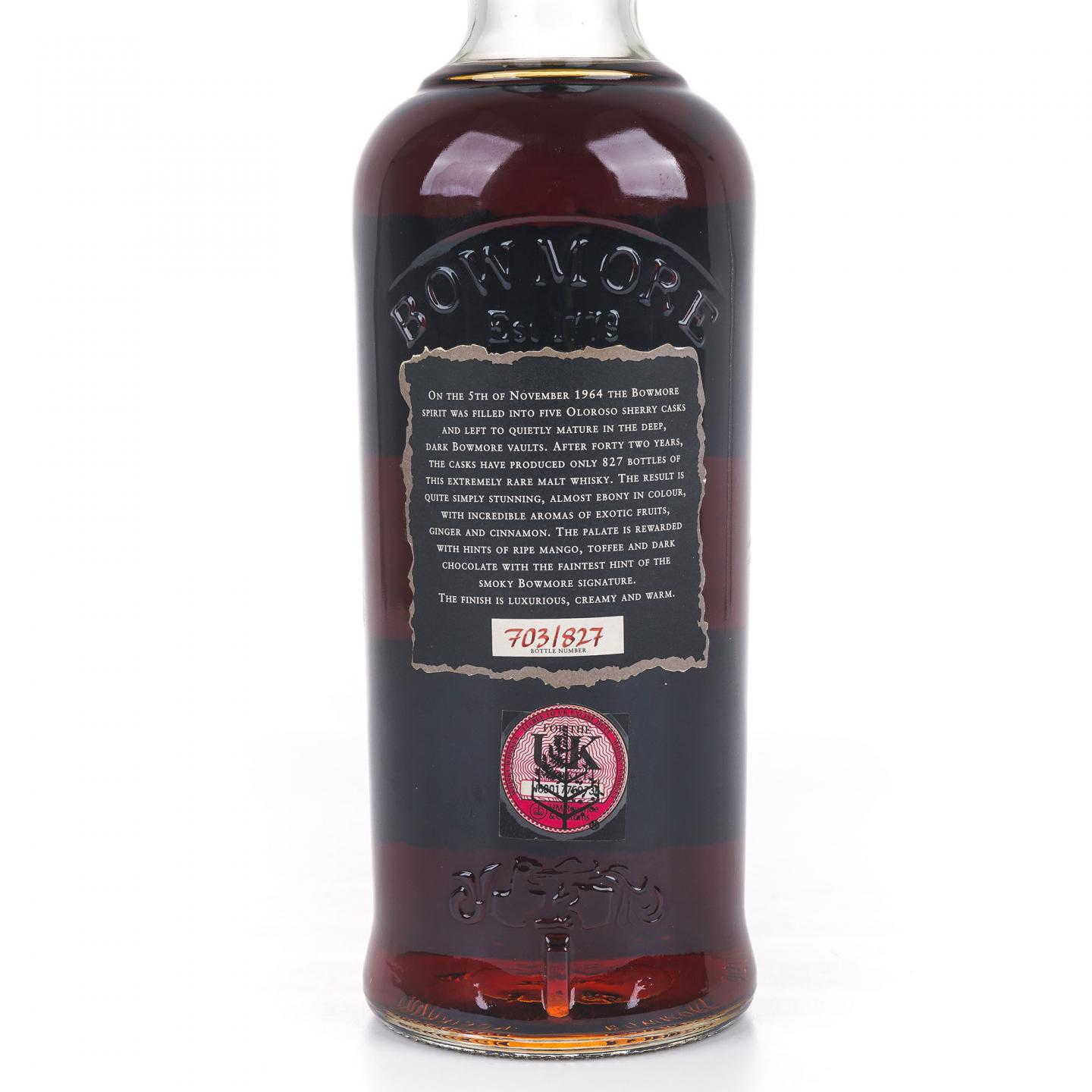 Bowmore 波摩 42年 1964-2007 黑波摩第四版 750ml