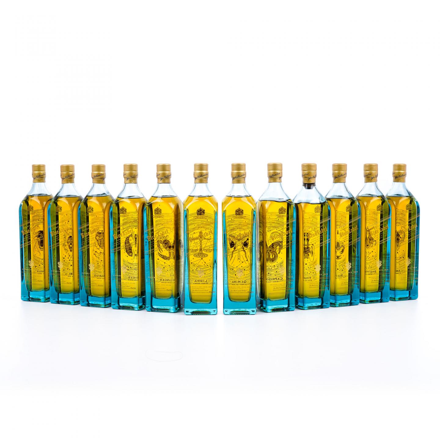 【中样】Johnnie Walker 尊尼获加 蓝牌 十二星座系列全套 200ml*12