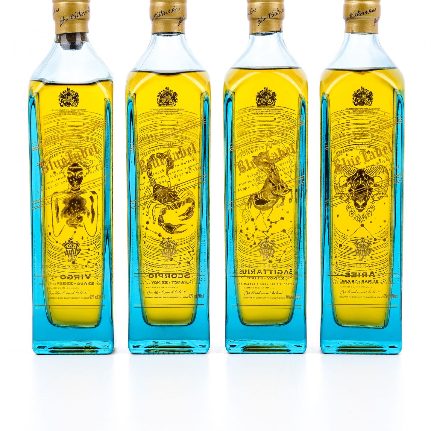 【中样】Johnnie Walker 尊尼获加 蓝牌 十二星座系列全套 200ml*12