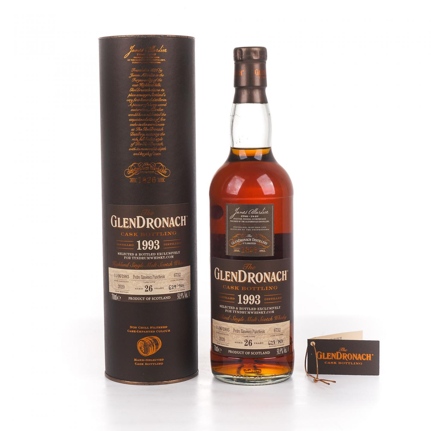 Glendronach 格兰多纳 26年 1993-2020 雪莉桶#6732