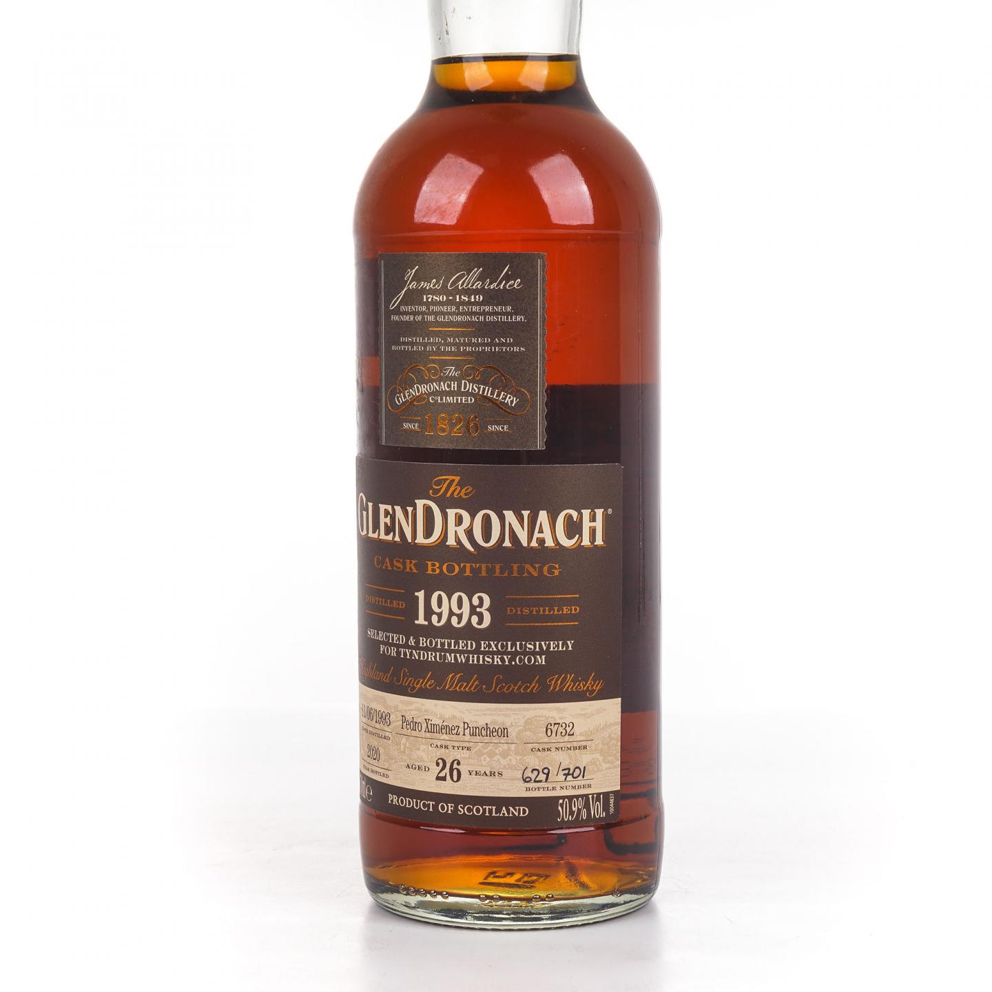 Glendronach 格兰多纳 26年 1993-2020 雪莉桶#6732