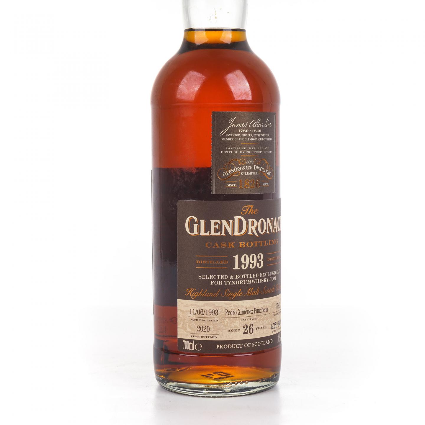 Glendronach 格兰多纳 26年 1993-2020 雪莉桶#6732